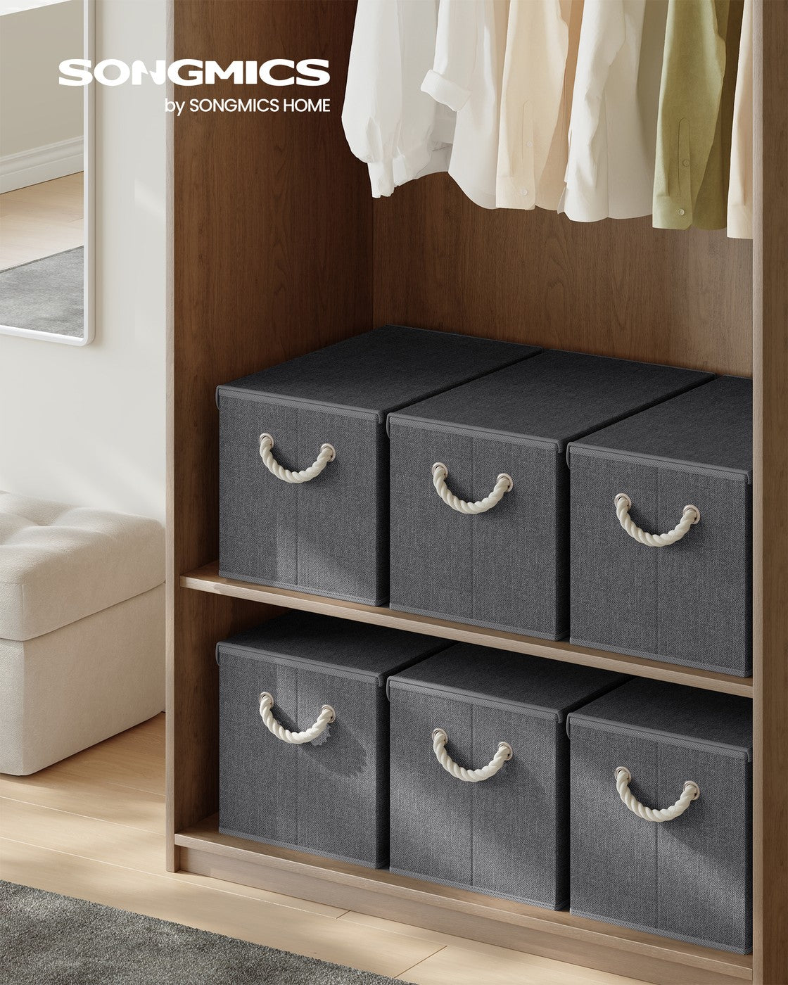 Aufbewahrungsbox Set - 3-teilig Mit Deckel - Für Cube Organizer Und Kleiderschrank
