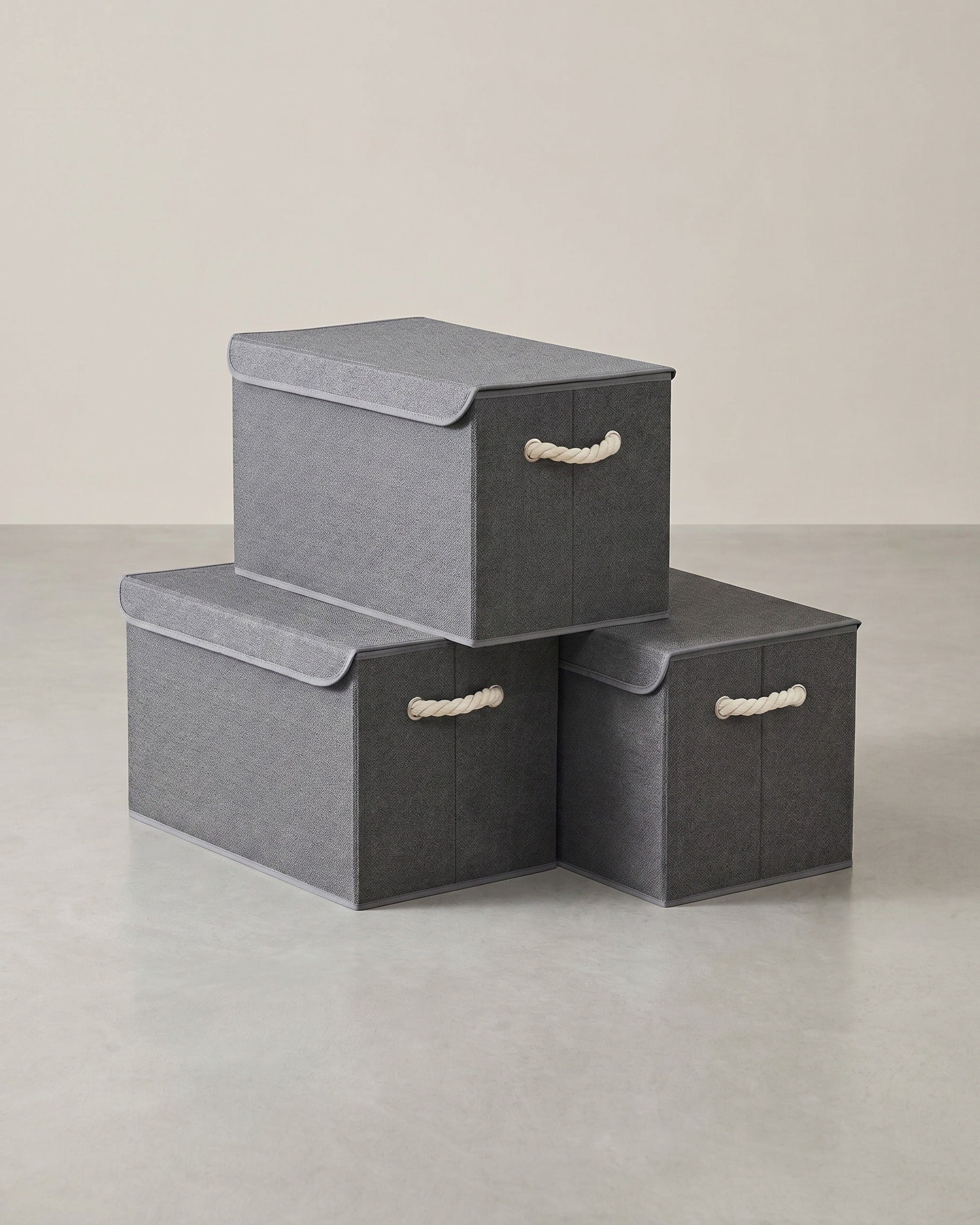 Aufbewahrungsbox Set - 3-teilig Mit Deckel - Für Cube Organizer Und Kleiderschrank