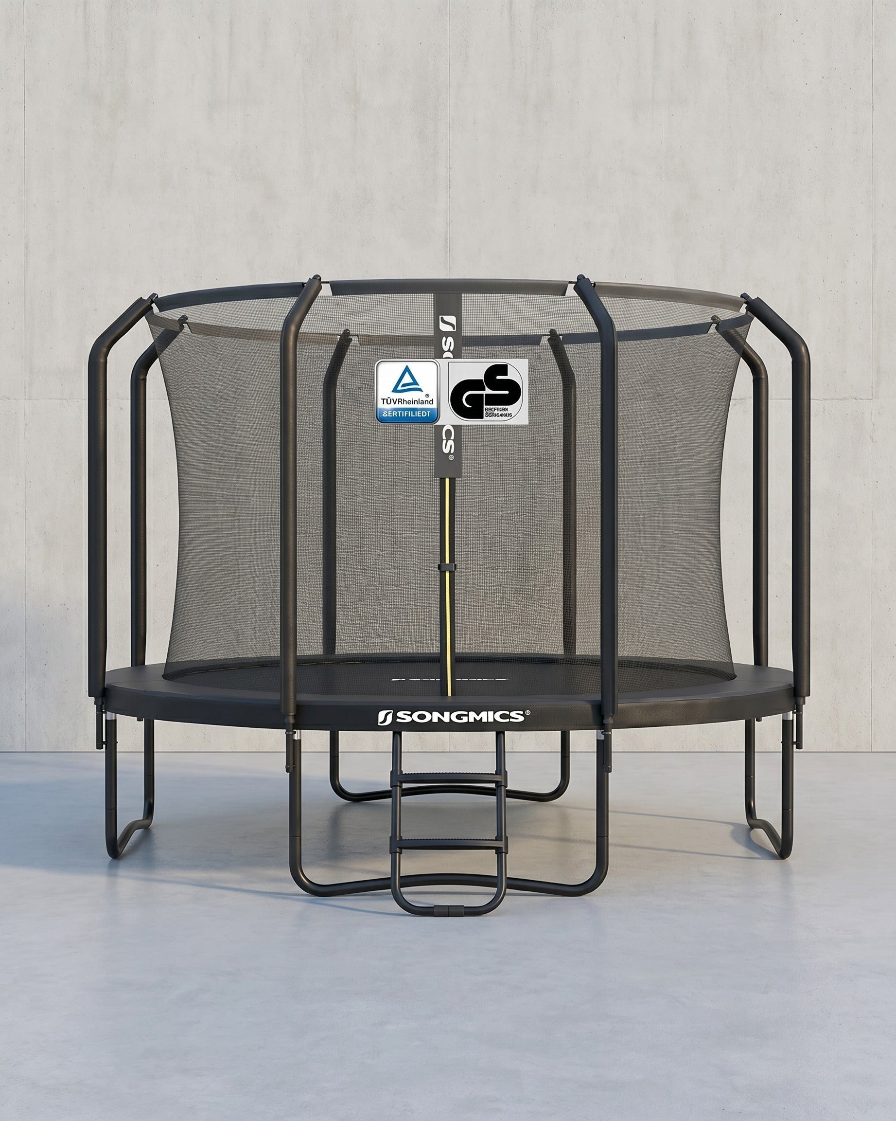Trampolin Mit Sicherheitsnetz Und Leiter - 305 Cm Durchmesser - Belastbar Bis 150 Kg