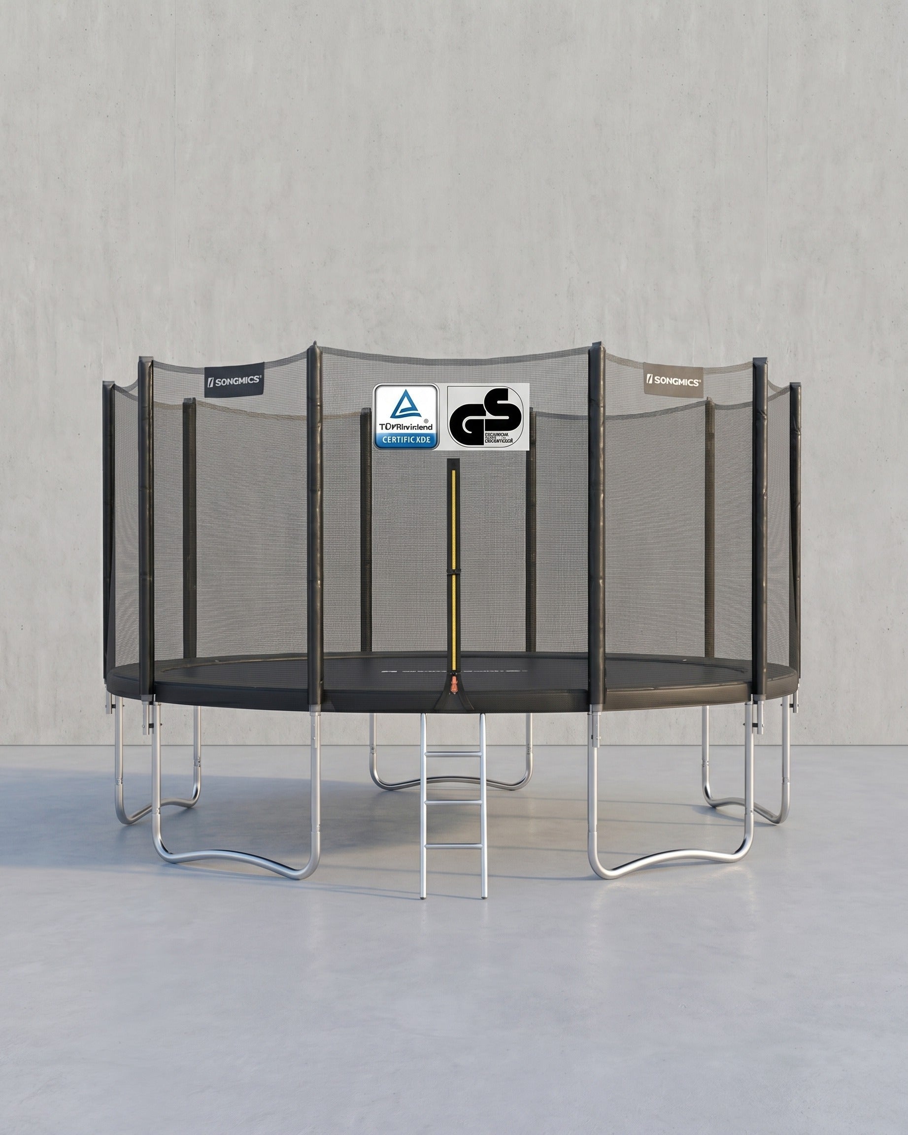 XXL Trampolin Mit Sicherheitsnetz - Gerade Stangen - Belastbar Bis 150 kg