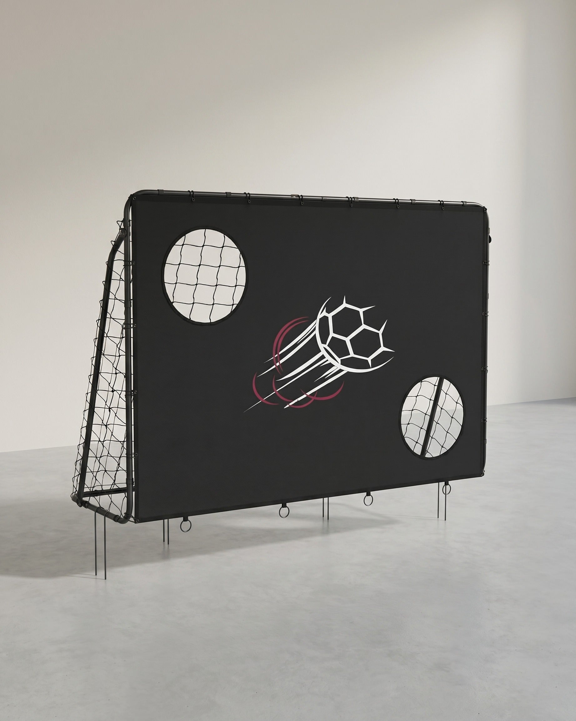 Fußballtor Für Kinder - Mit Punktnetz - Schwarz