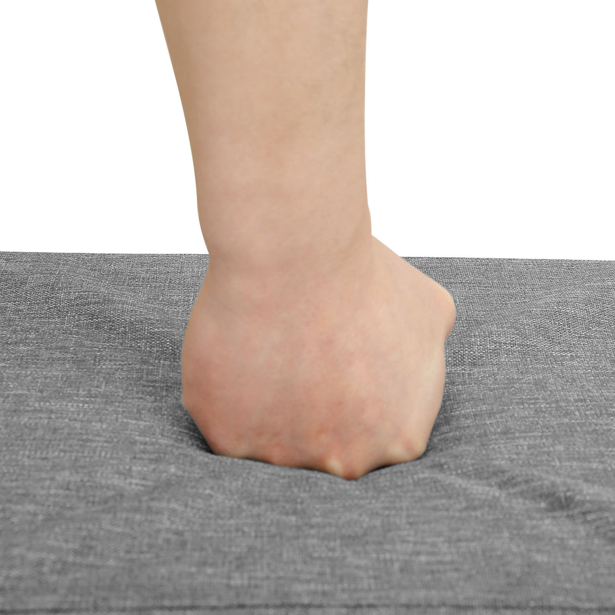 Schuhbank mit Stauraum 104 cm – Mit Sitzkissen & 2 Offenen Fächern – Flurmöbel bis 200 kg