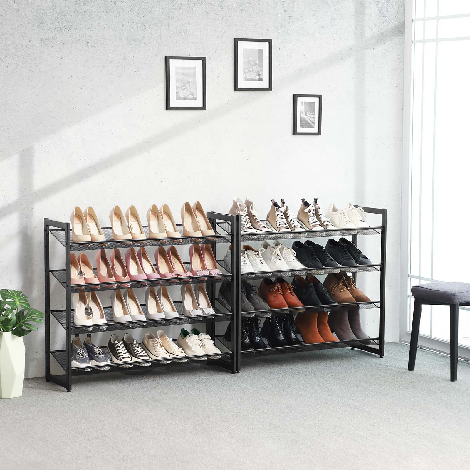 8-stöckiges Schuhregal – stapelbares Lagerregal – Schuh-Organizer
