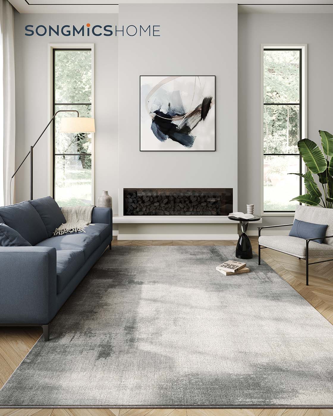 Teppich 92 x 153 cm - Teppichboden - Waschbar