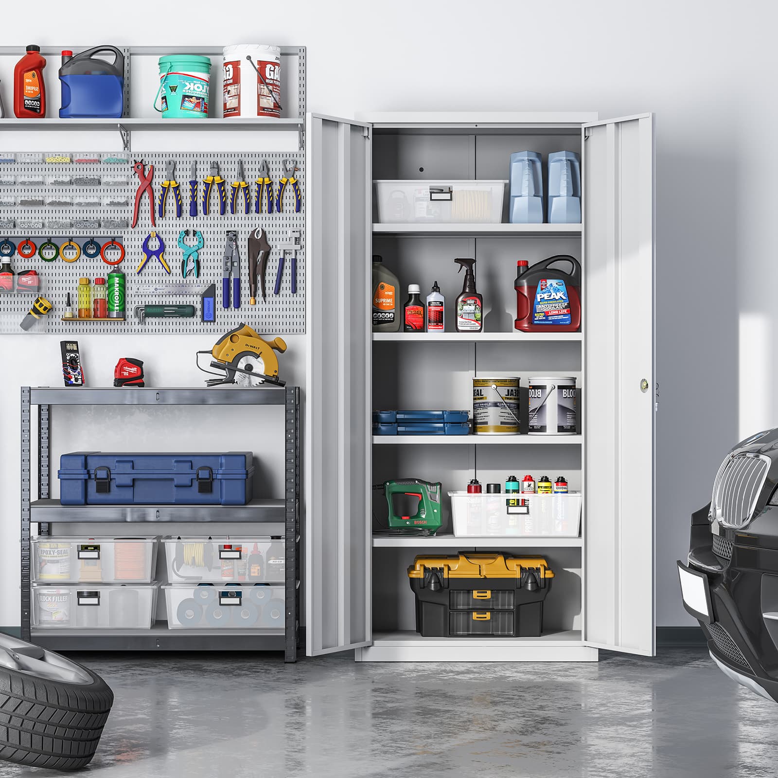 Aktenschrank 180 cm - Stahlschrank - Büroschrank
