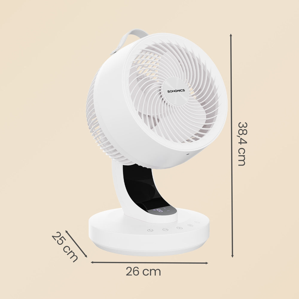 Ventilator Mit Fernbedienung - Steh- Und Tischventilator In 2 Größen - Leise Mit 15 Geschwindigkeitsstufen Und LED-Display