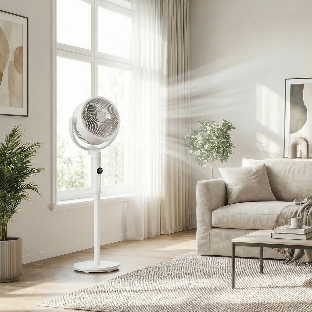 Standventilator – Leise (20 dB) – Mit Fernbedienung – 15 Geschwindigkeitsstufen – Timer