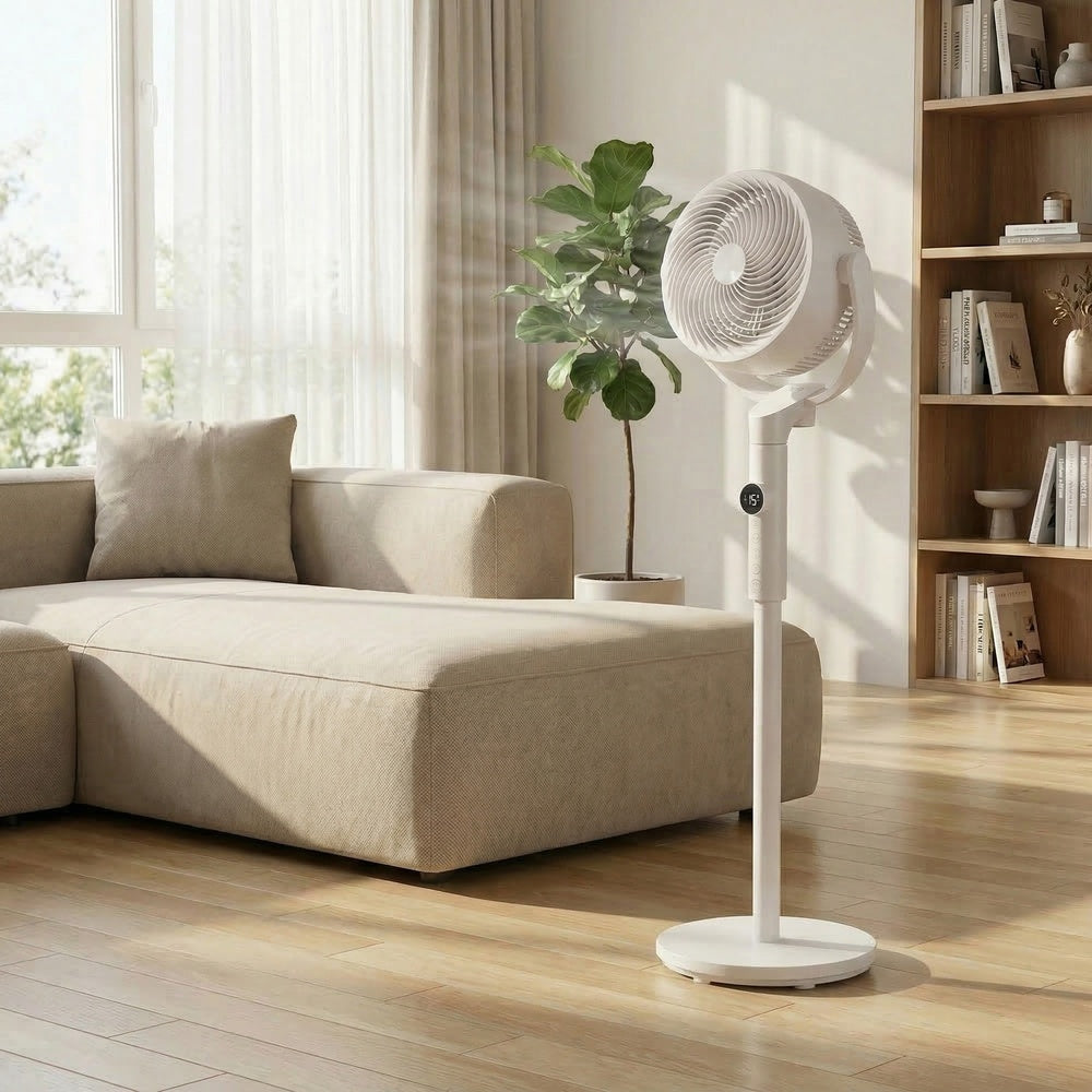 Standventilator – Leise (20 dB) – Mit Fernbedienung – 15 Geschwindigkeitsstufen – Timer