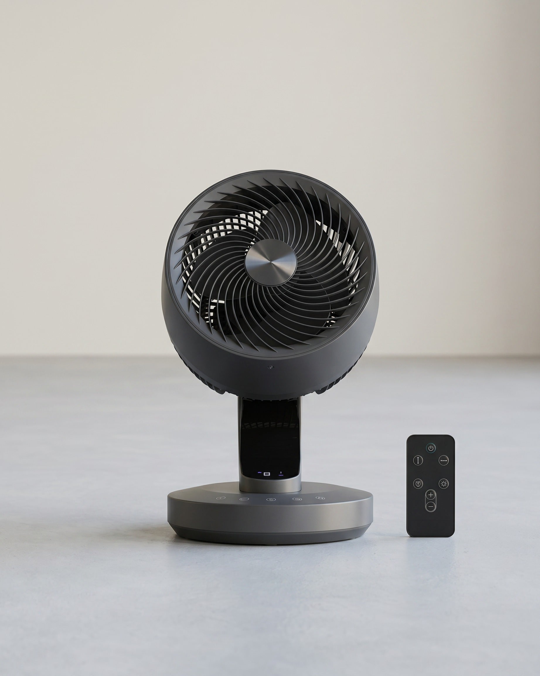 Ventilator Mit Fernbedienung - Steh- Und Tischventilator In 2 Größen - Leise Mit 15 Geschwindigkeitsstufen Und LED-Display