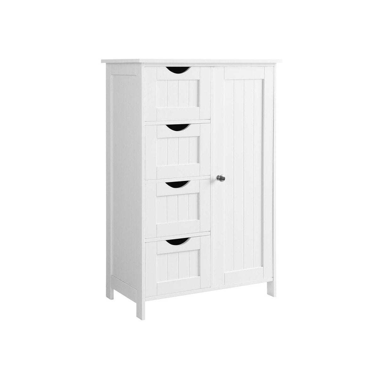 Badkamerkast - Ladekast - Opbergkast met Deur en Lades - 55 x 30 x 82 cm - De Vries Meubels