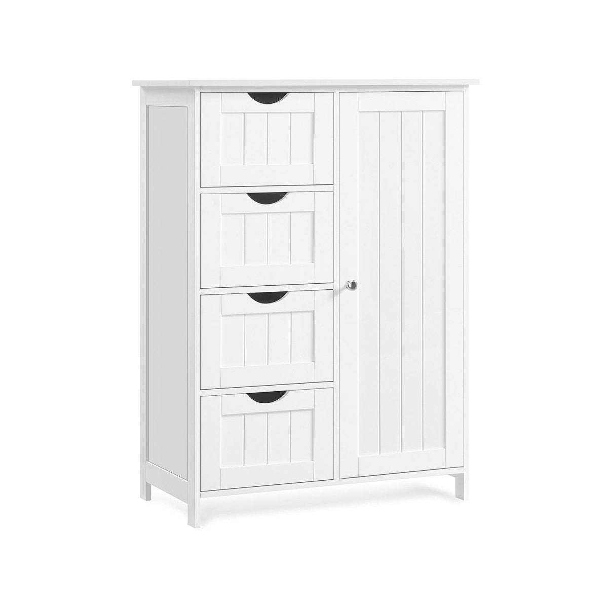Badkamerkast - Ladekast - Opbergkast met Deur en Lades - 55 x 30 x 82 cm - De Vries Meubels