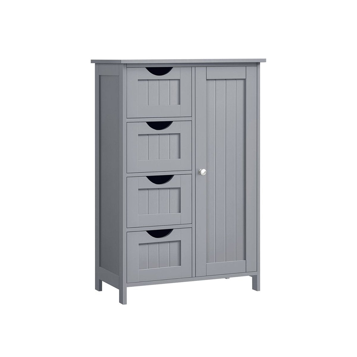 Badkamerkast - Ladekast - Opbergkast met Deur en Lades - 55 x 30 x 82 cm - De Vries Meubels