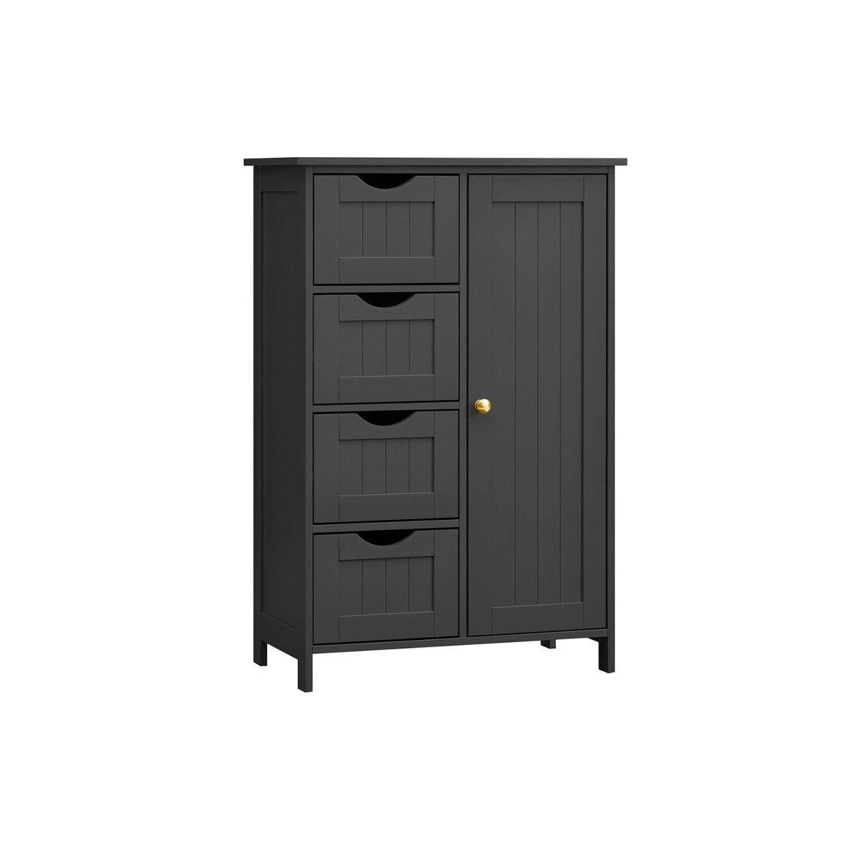Badkamerkast - Ladekast - Opbergkast met Deur en Lades - 55 x 30 x 82 cm - De Vries Meubels