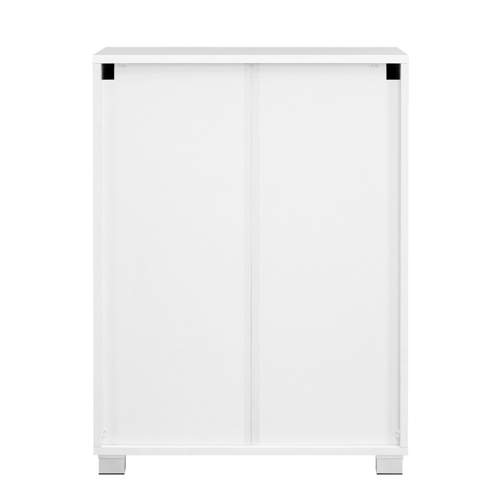 Badezimmerschrank mit Stauraum - Moderner Seitenschrank - 60x80x30 cm - Weiß