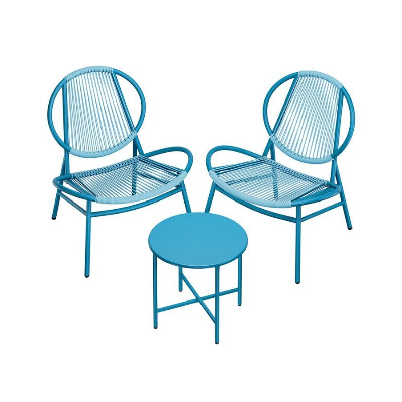 Balkonmeubelset - Set van 3 met tafel en 2 stoelen - Balkonset - Tuinset - De Vries Meubels