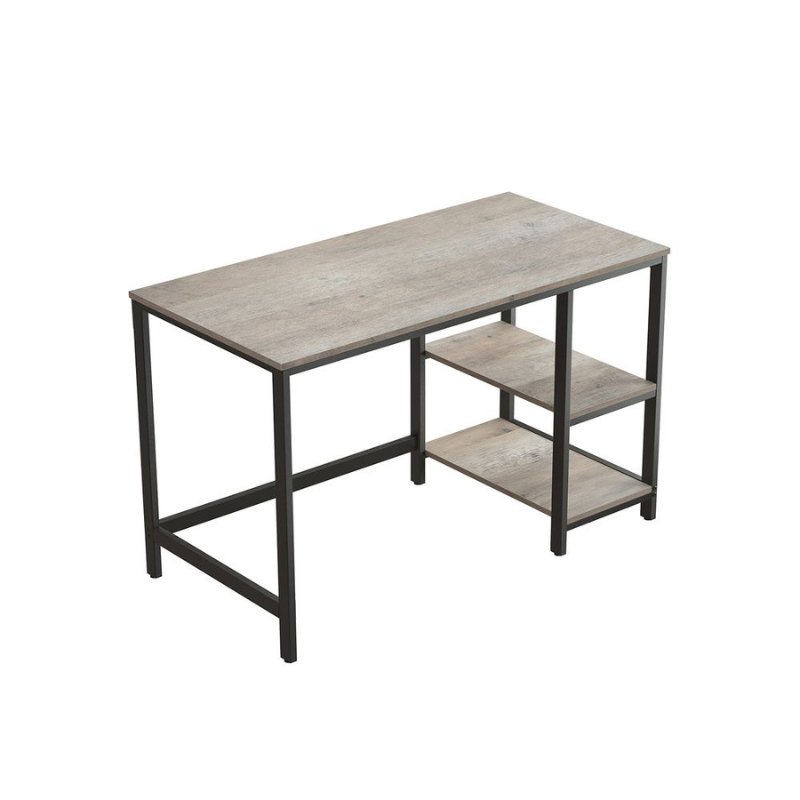 Bureau - Computertafel - Bureautafel met 2 legplanken rechts of links - Industrieel ontwerp - De Vries Meubels