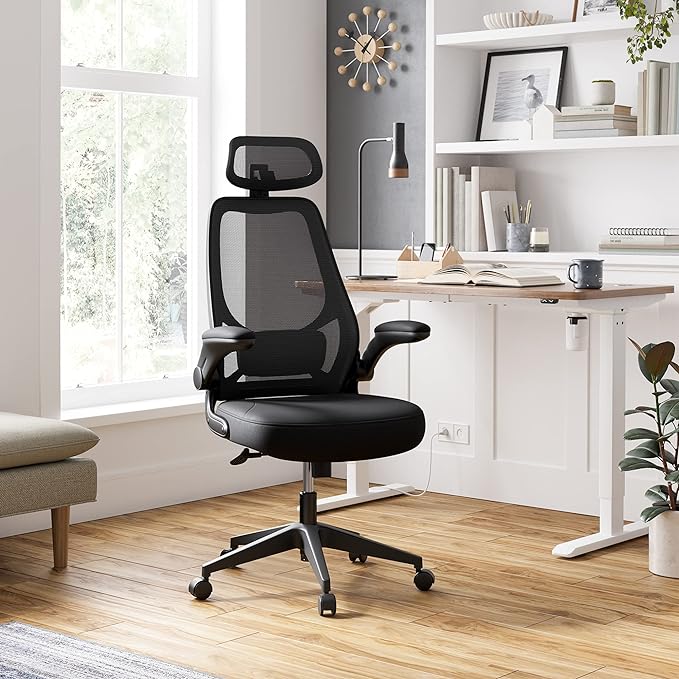 Bürostuhl mit Netzrückenlehne – atmungsaktiv – ergonomisch gestaltet – vollständig verstellbar