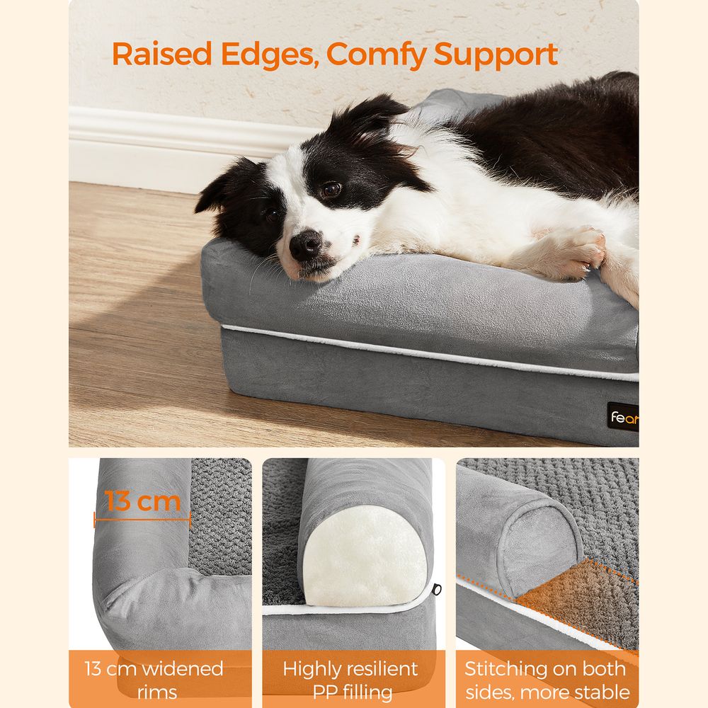 Bequemes Hundebett mit erhöhtem Rand - Hundekorb