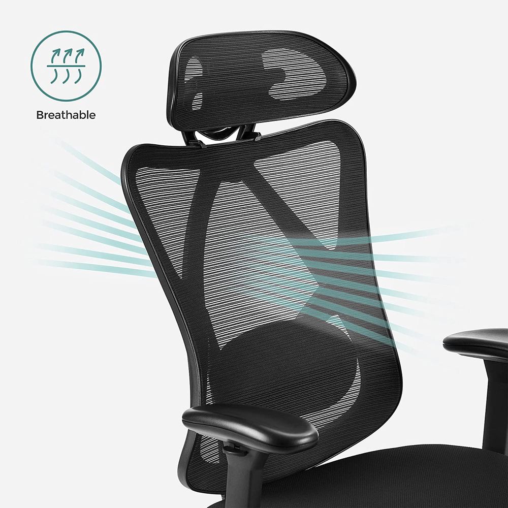 Kompletter Arbeitsplatz – Elektrischer Stehschreibtisch + ergonomischer Bürostuhl – mit Memory-Funktion – Steckdose – verstellbare Rücken- und Armlehnen