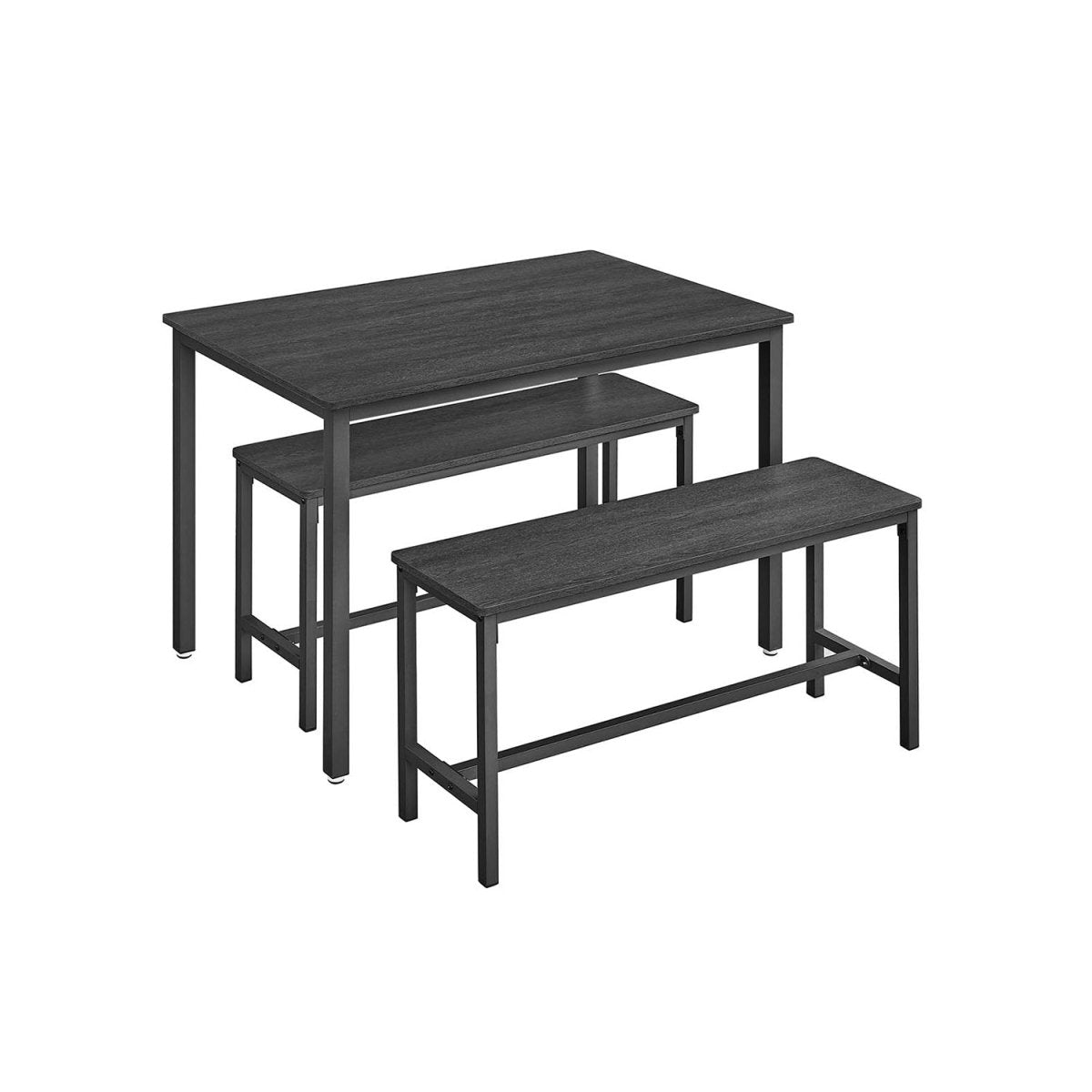 Eettafel Set - Eettafel met 2 Bankjes - Keukenset met 2 Eetstoelen - De Vries Meubels