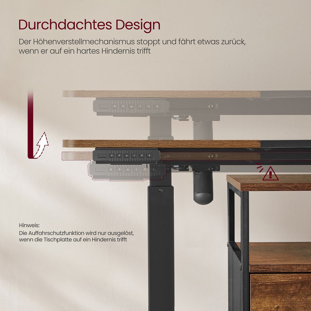 Elektrisch verstellbarer Schreibtisch - Stehpult - Ergonomischer Arbeitsplatz