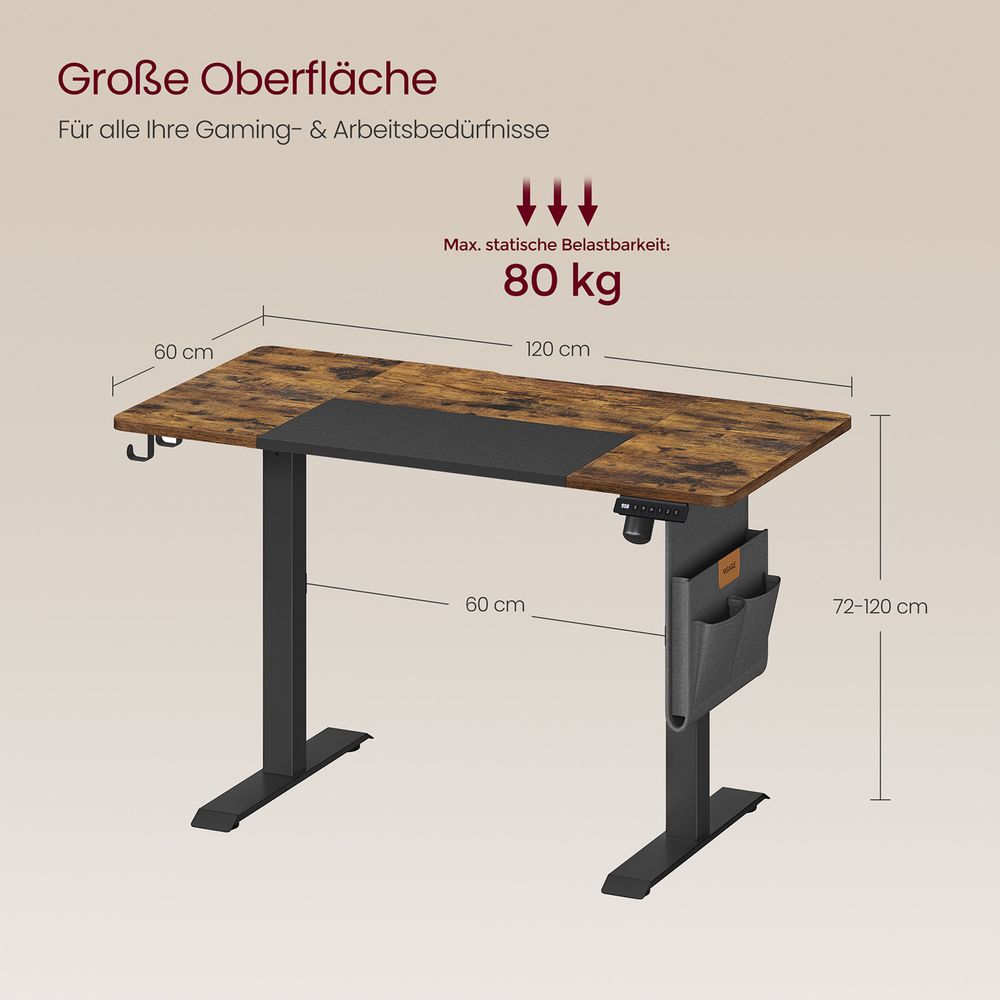 Elektrisch verstellbarer Schreibtisch - Stehpult - Ergonomischer Arbeitsplatz