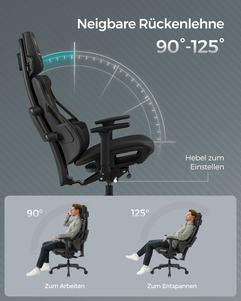 Elite Gaming 2.0 Ergonomische Gamestoel - Compleet Verstelbare Gaming Stoel - Gamingchair - De Vries Meubels