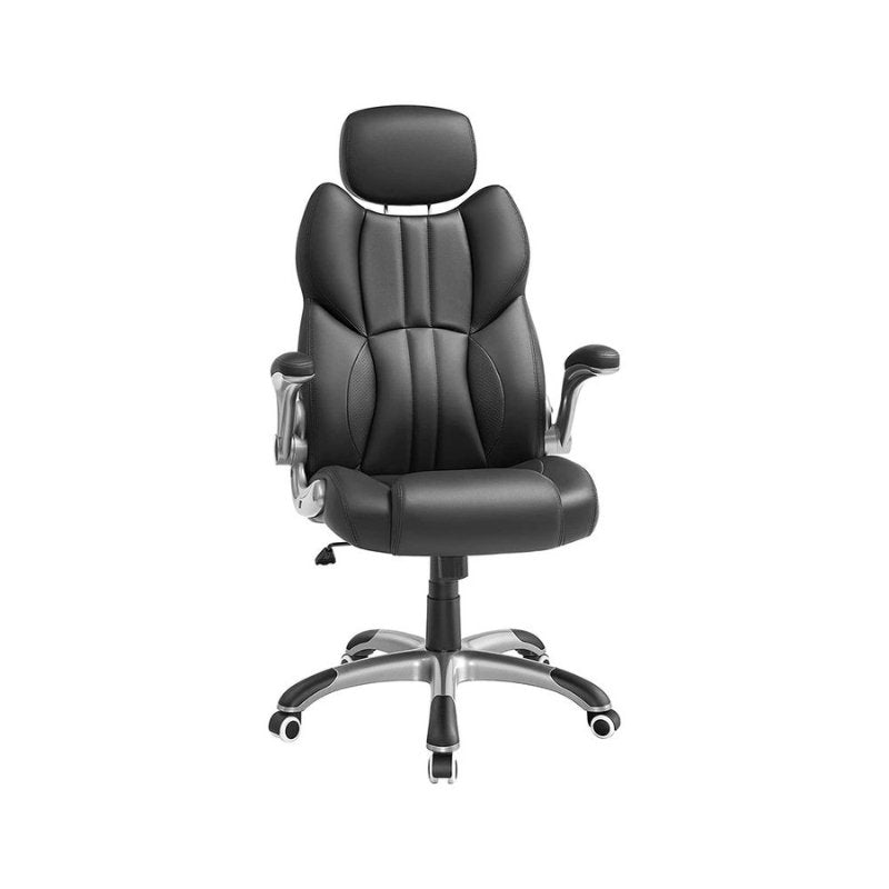 Ergonomische Directeur Stoel - Bureaustoel Leder - Belastbaar tot 150 kg - De Vries Meubels