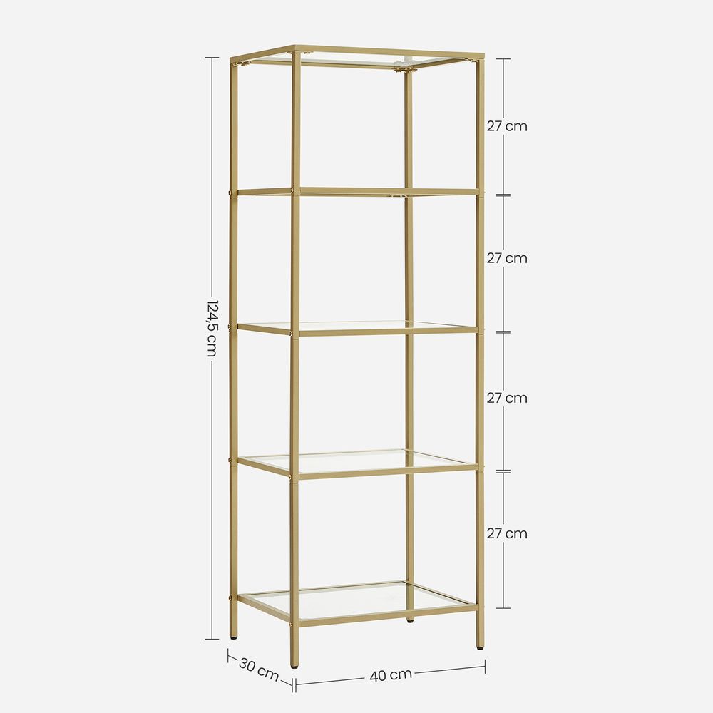 Glas-Eckschrank mit 5 oder 6 Etagen – Stilvoll & platzsparend