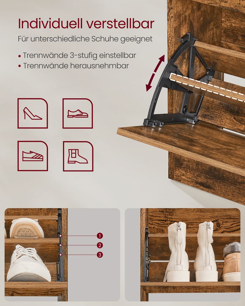 Hoge en veelzijdige schoenenkast met stijlvol design - De Vries Meubels