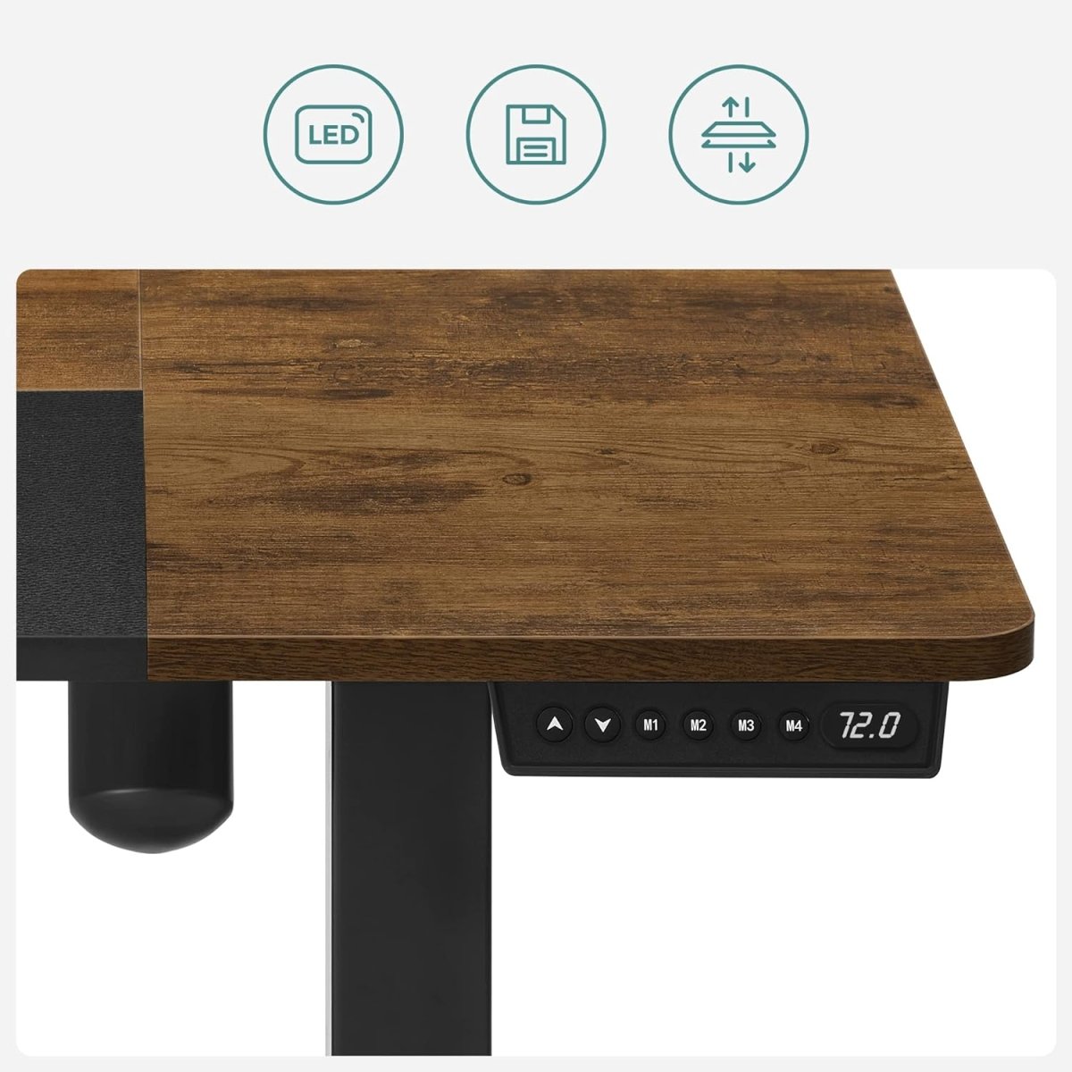 Höhenverstellbarer Schreibtisch - Sitz-Steh-Schreibtisch - Elektrisch verstellbarer Schreibtisch - (Heim-)Büro