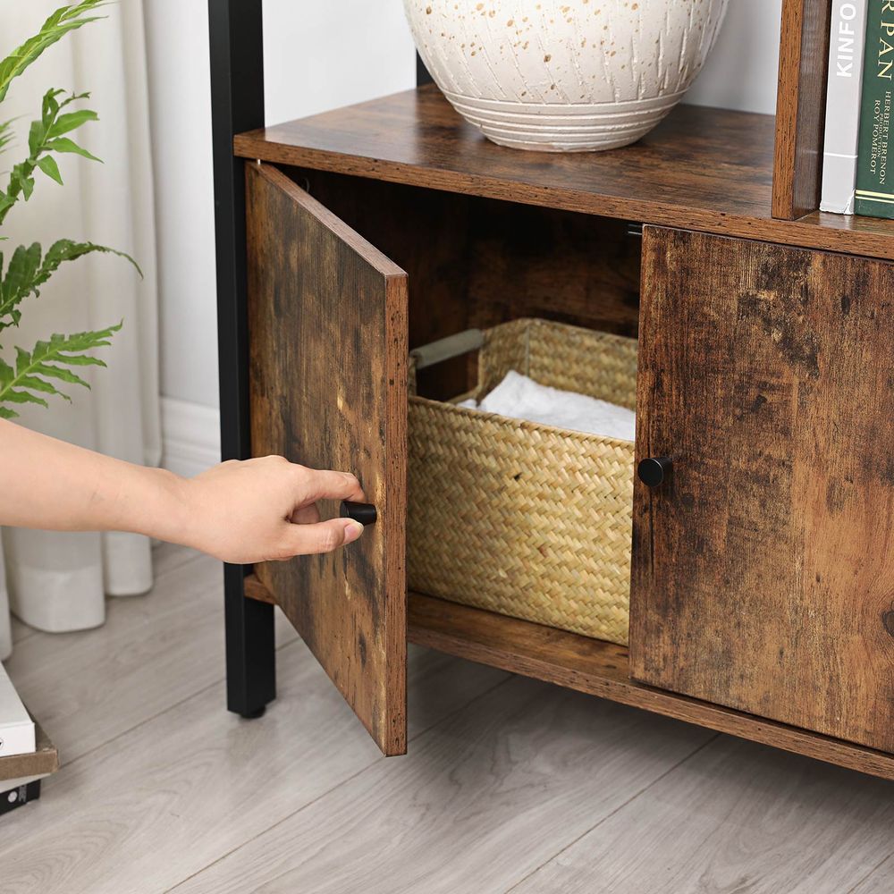 Industrielles Bücherregal mit Zickzack-Design – Stilvoll und funktional