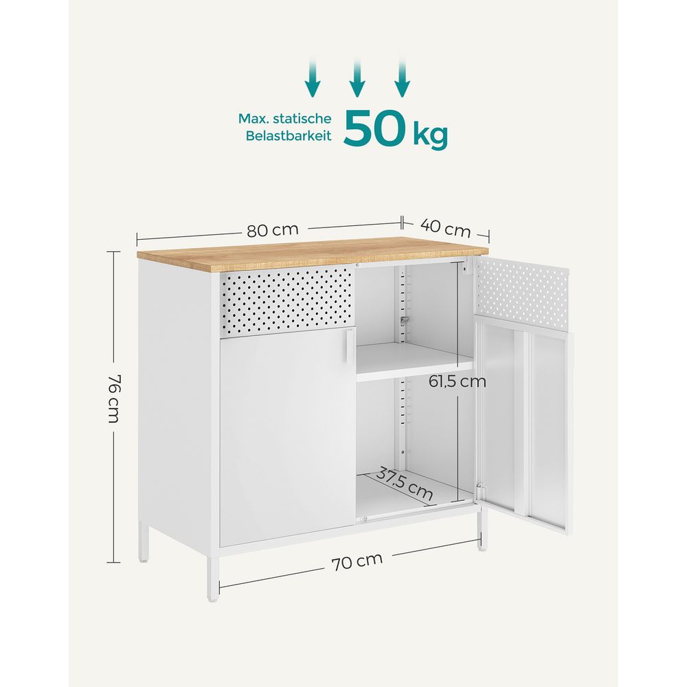 Industrieller Lagerschrank mit verstellbarem Regal - Stilvoll