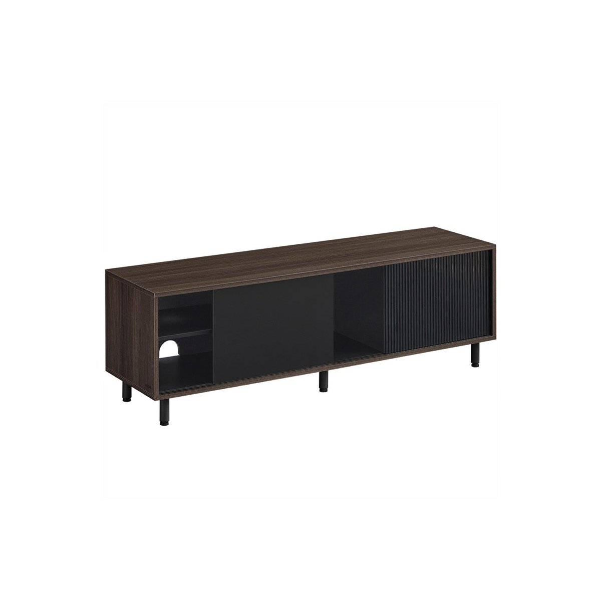 Moderne TV - meubel - Kast - Zwart / Wit - De Vries Meubels