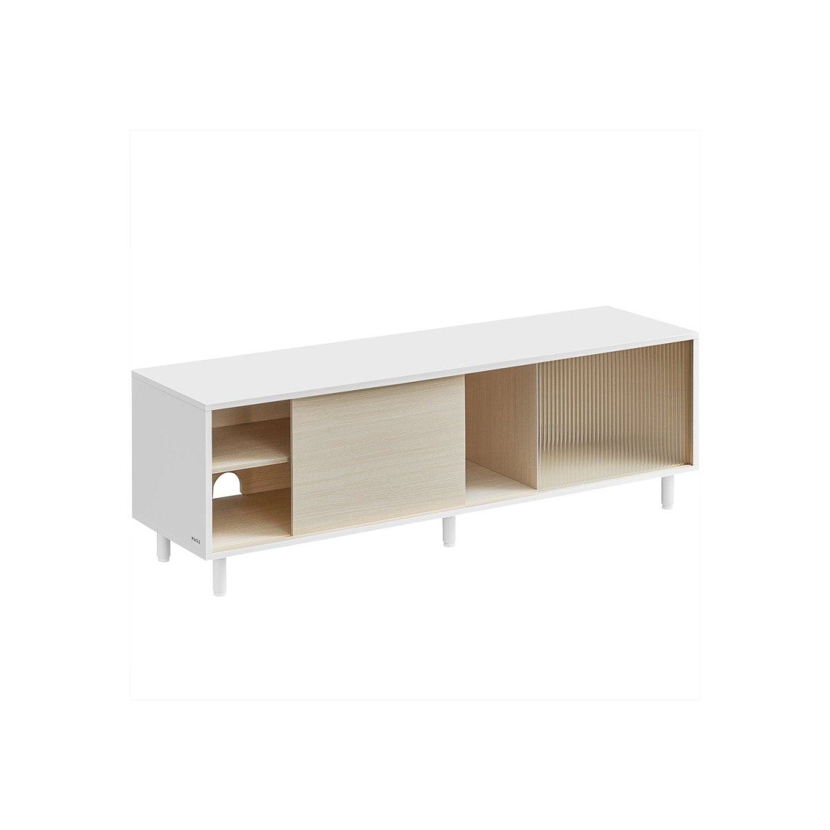 Moderne TV - meubel - Kast - Zwart / Wit - De Vries Meubels