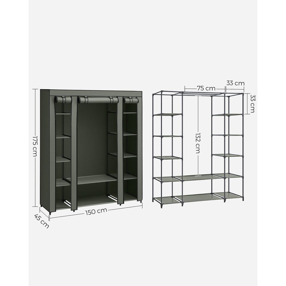 Faltbarer Kleiderschrank – praktischer Schlafzimmerschrank – platzsparend