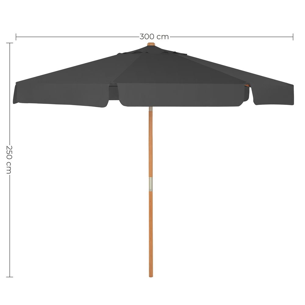 Neigbarer Sonnenschirm – Garten – 300 oder 270 cm