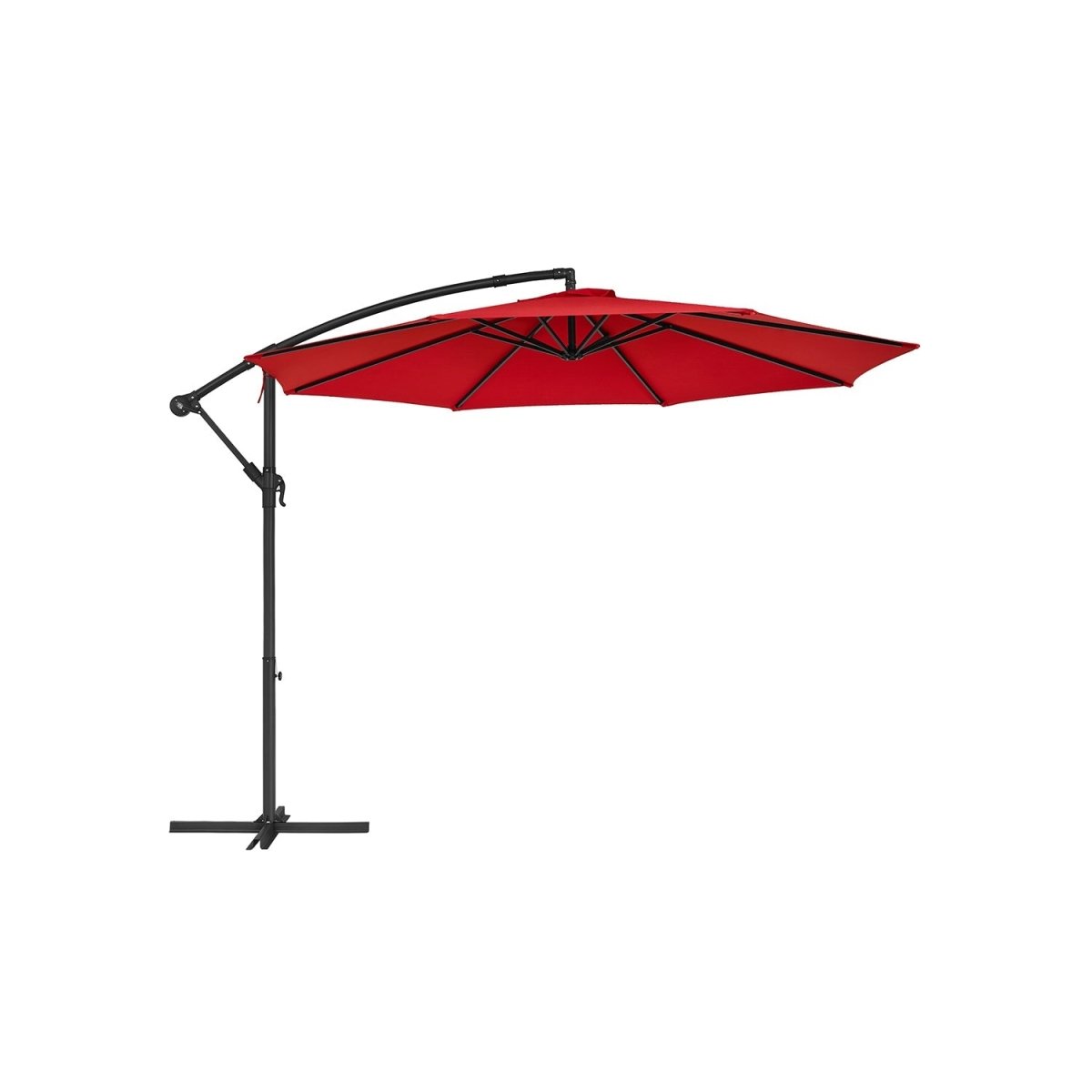 Sonnenschirm Ø 3 Meter - Gartenschirm mit Handlauf und UV-Schutz
