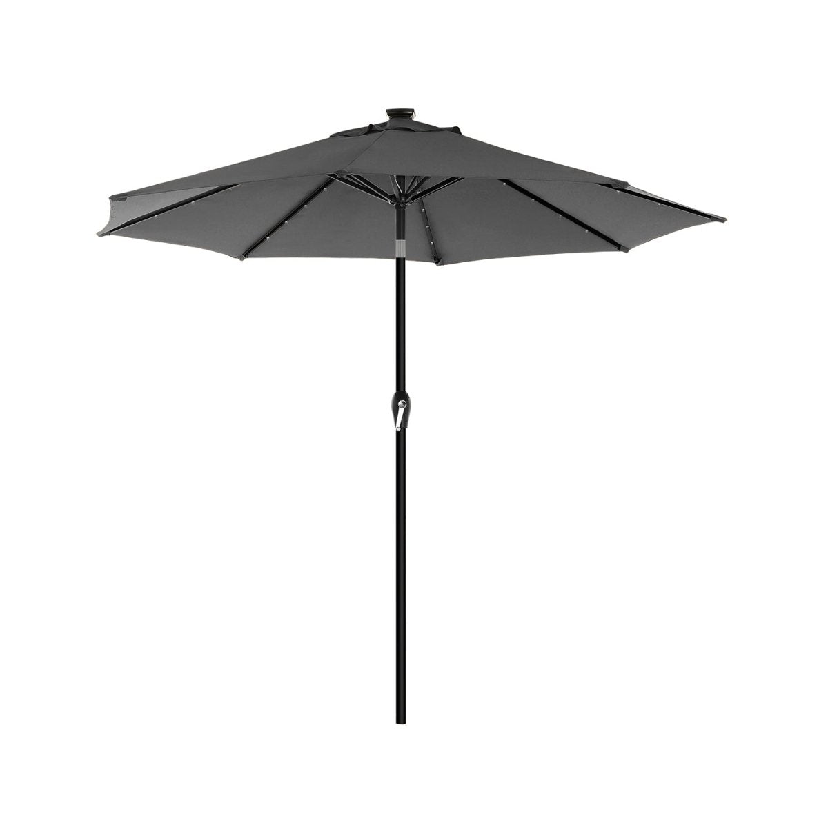 Solar LED Parasol Ø 2.7 of 3 Meter - Tuinparasol met Kantelfunctie - De Vries Meubels