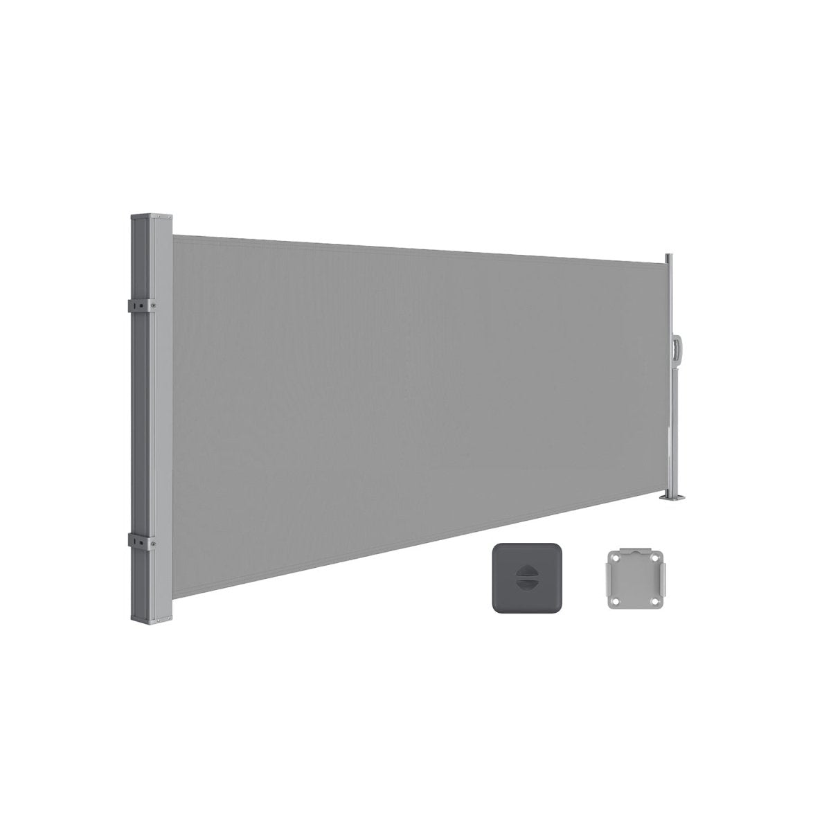 Gartensichtschutz 140 cm hoch - Ausziehbarer Balkonsichtschutz - Sonnenschutz