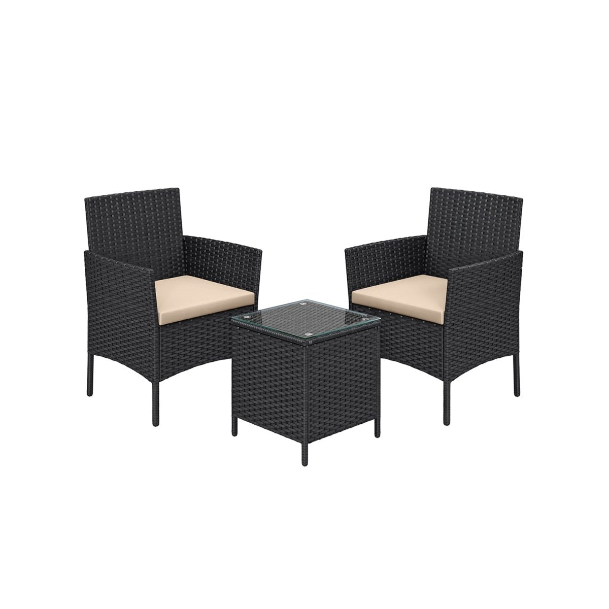 Tuinset 3 - delig - Tuinmeubelset - Tuinstoelen en tafeltje - Polyrotaan - De Vries Meubels