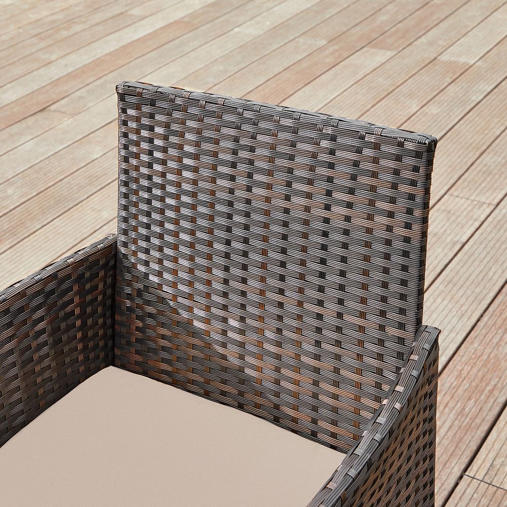 Tuinset 3 - delig - Tuinmeubelset - Tuinstoelen en tafeltje - Polyrotaan - De Vries Meubels