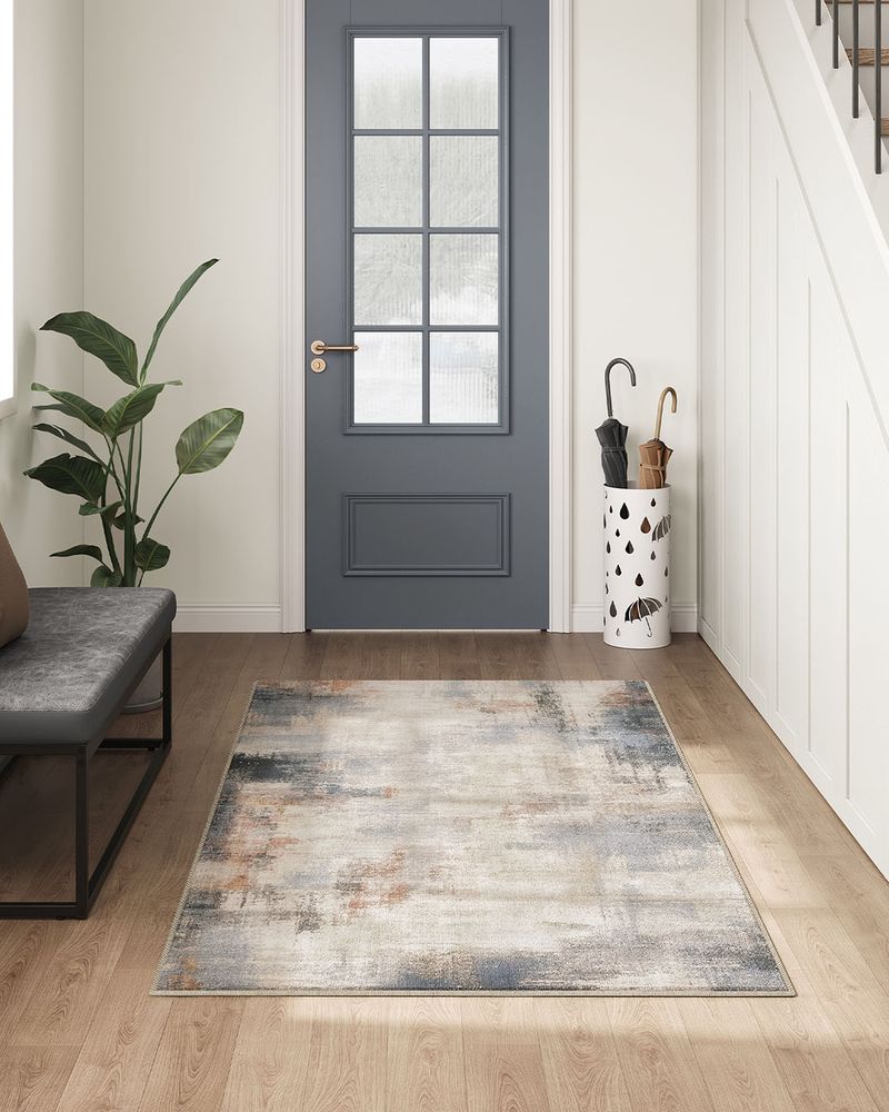 Vloerkleed 92 x 153 cm - Tapijt - Wasbaar - De Vries Meubels