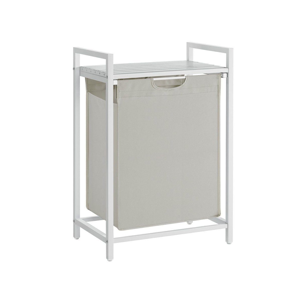 Wasmand - Mand met 2 Vakken - 2 Afneembare Zakken - De Vries Meubels