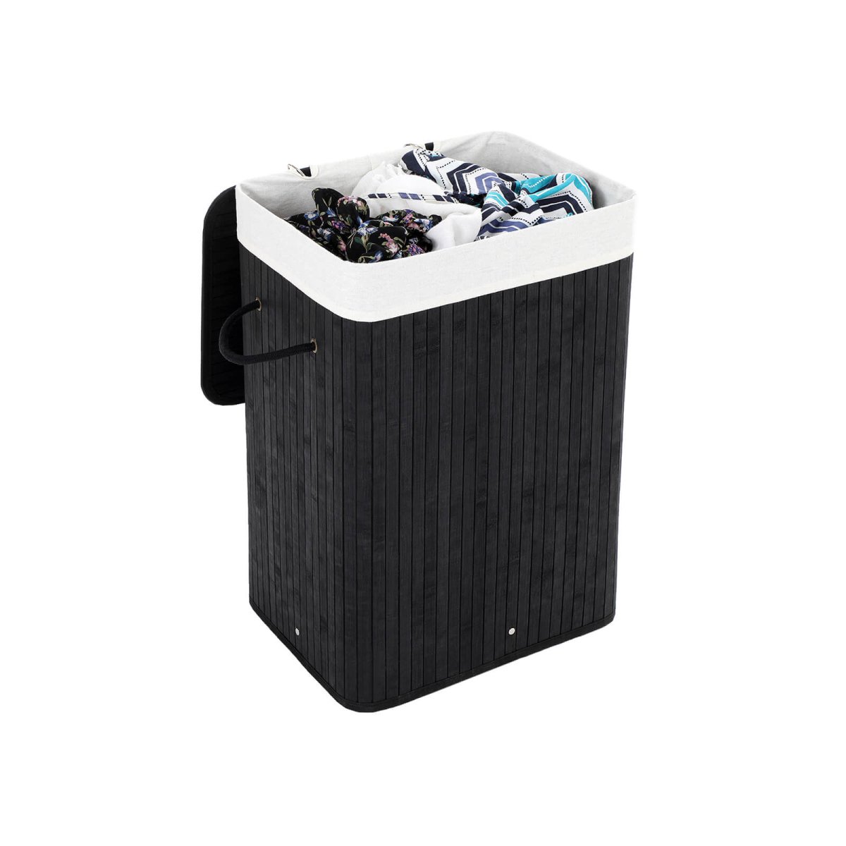 Wasmand van Bamboe – Opvouwbare Wasbox met Uitneembare Waszak - De Vries Meubels