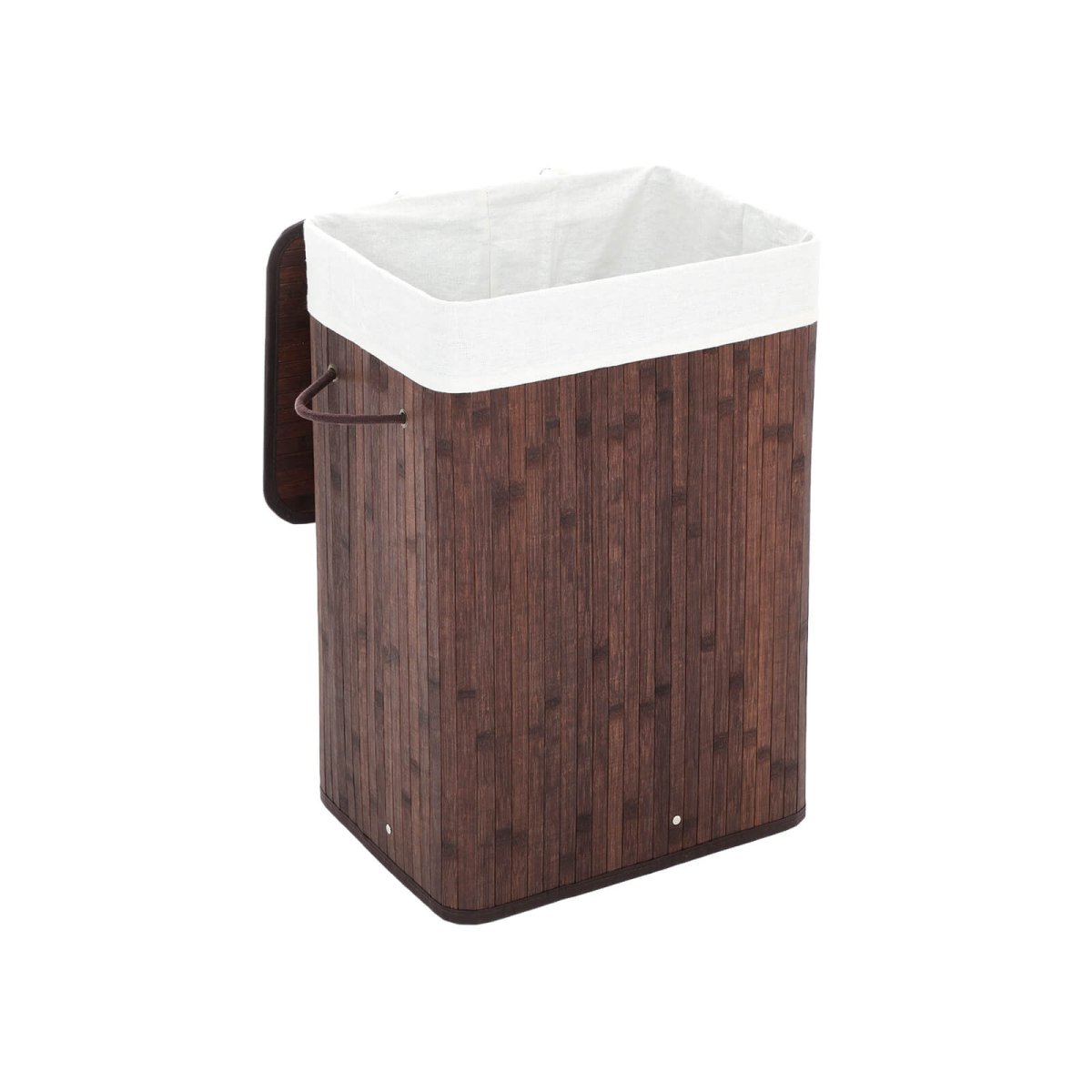 Wasmand van Bamboe – Opvouwbare Wasbox met Uitneembare Waszak - De Vries Meubels