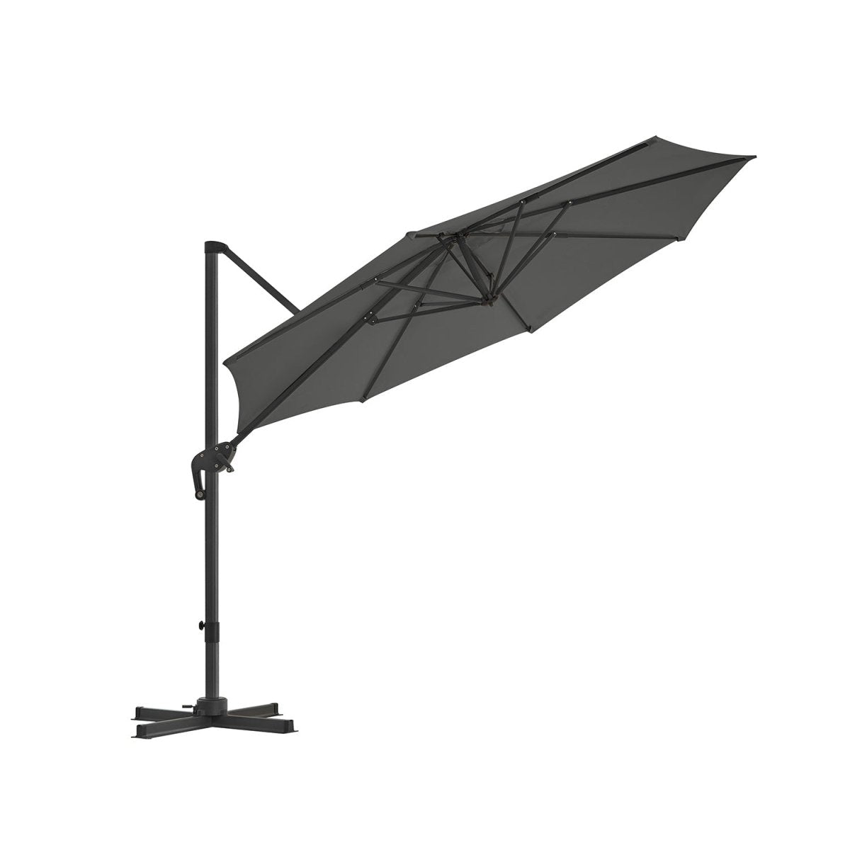 Freiarm-Sonnenschirm Ø300 cm – Verstellbar & UV-Schutz – 360° drehbar