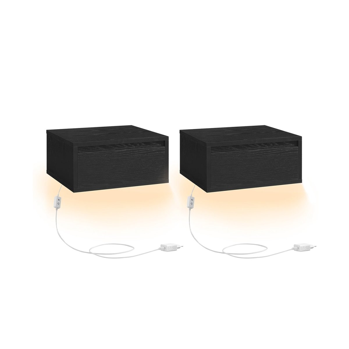 Zwevend Nachtkastje met LED - verlichting - Minimalistisch en Praktisch - De Vries Meubels