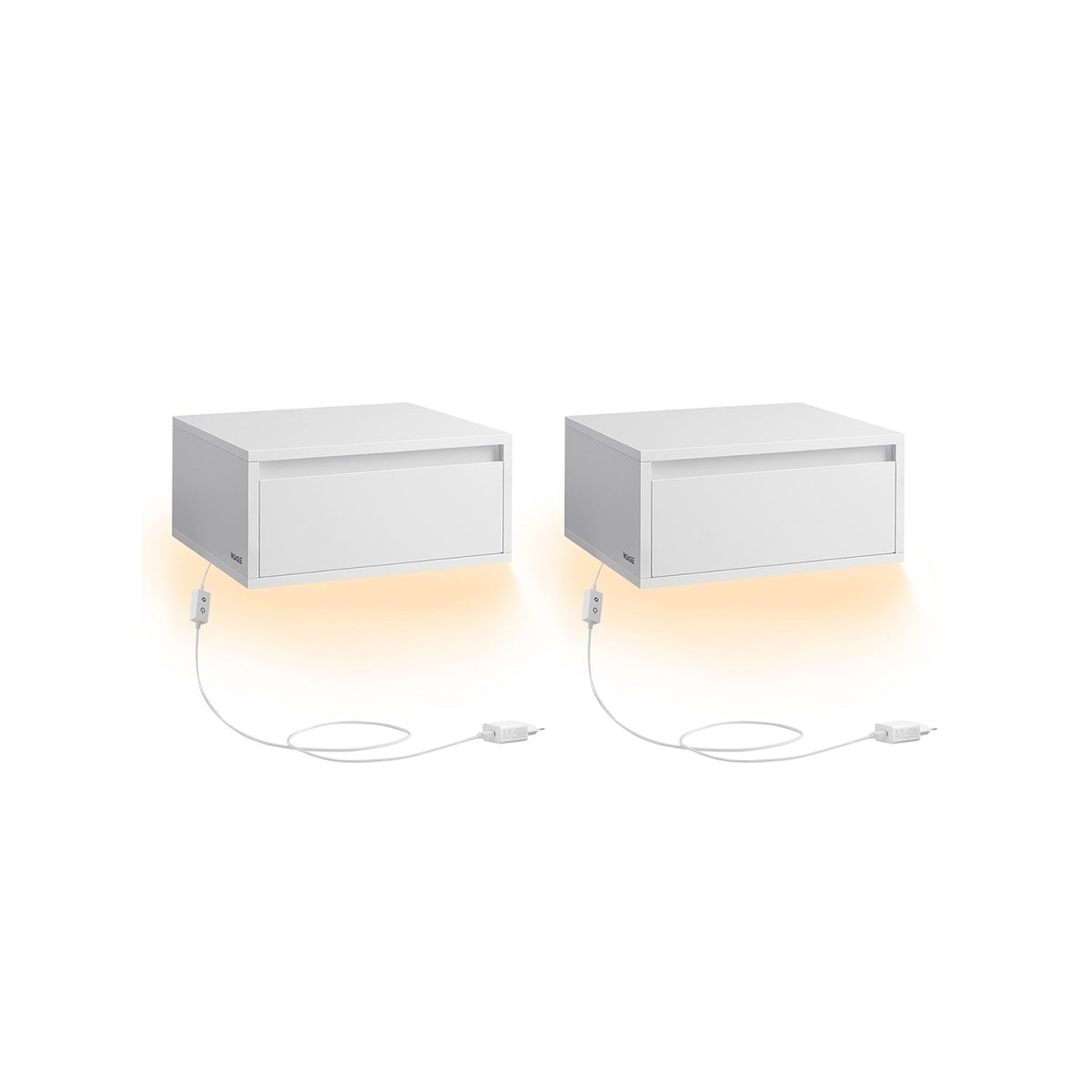 Zwevend Nachtkastje met LED - verlichting - Minimalistisch en Praktisch - De Vries Meubels